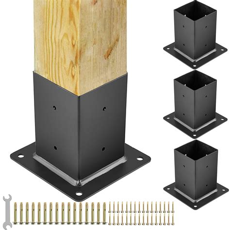 deck post metal brackets|deck brackets for 4x4.